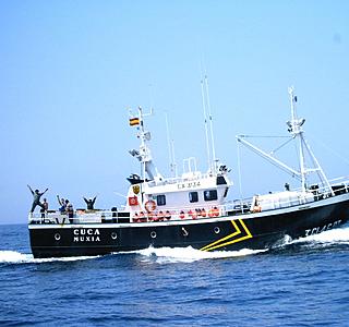 Bateaux de pêche rencontrés en mer