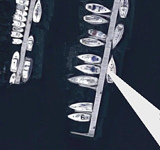 Prise de vue, depuis la tête de mat...